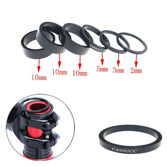 happybuying88 5X Washers Headset Spacer Aluminum 10mm 1-1/8 in for Road Bike MTB Bicycle Stem 